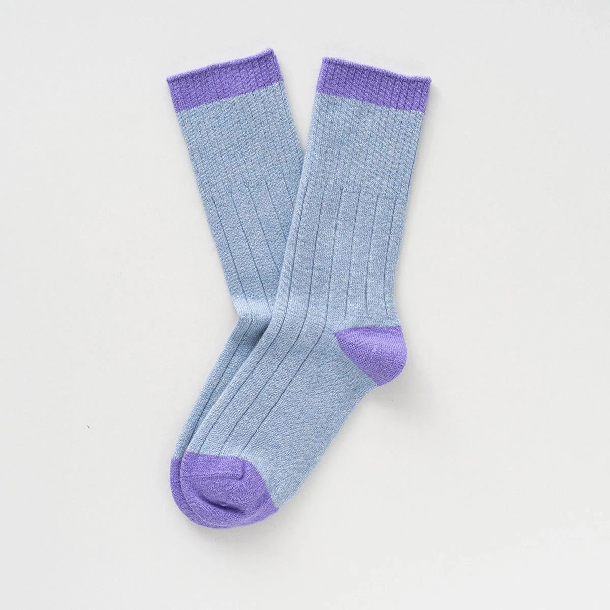 Stricksocken "Colorblock" Socken KLUE Lila 