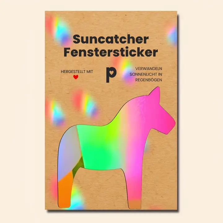 Suncatcher Fenstersticker "Dala Horse" Sticker plottkowski 