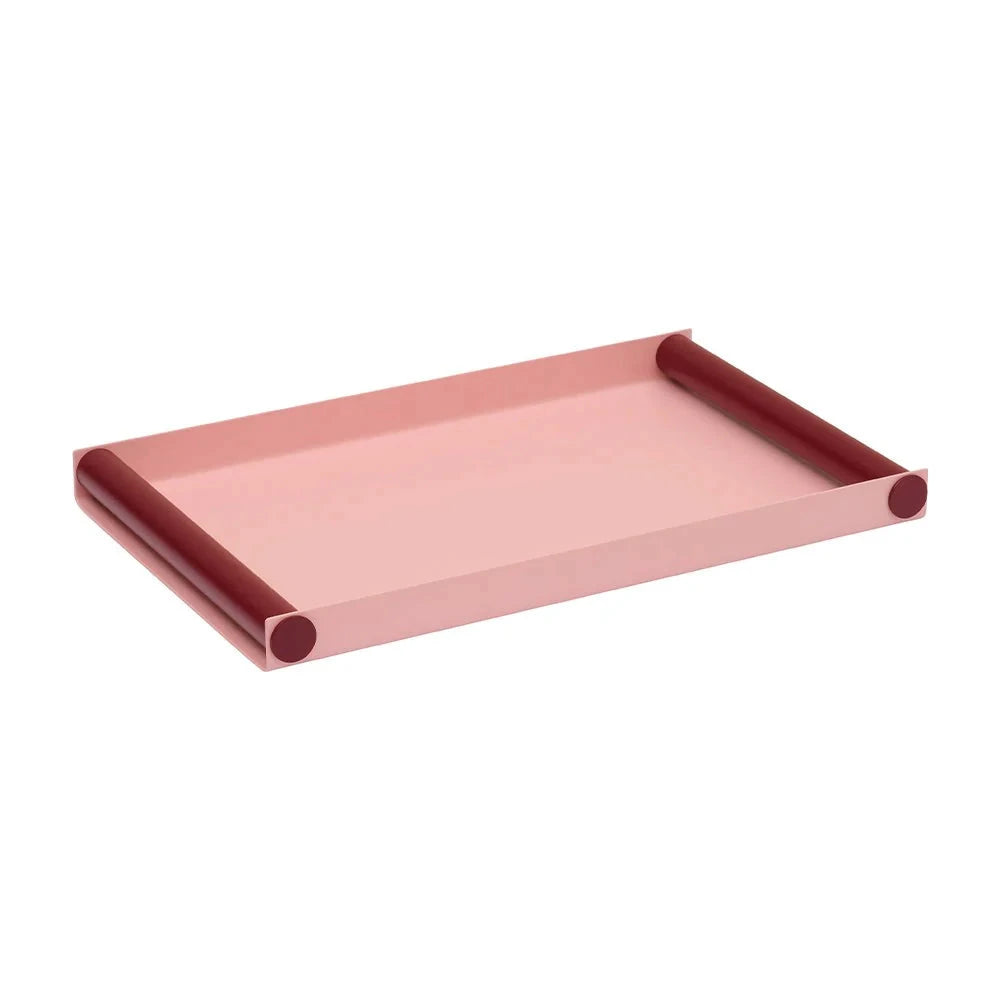 Tablett Large "Ray" Tablett Design Letters PINK/BURGUNDY 