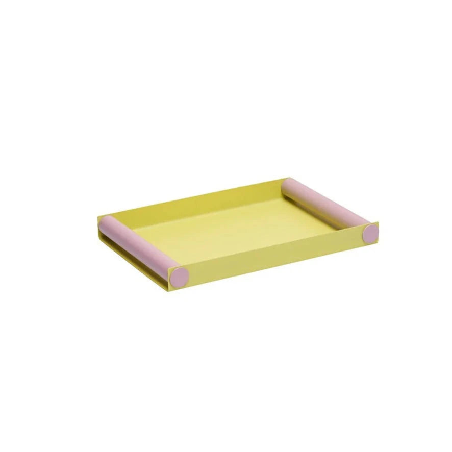 Tablett Medium "Ray" Tablett Design Letters YELLOW/LAVENDER 