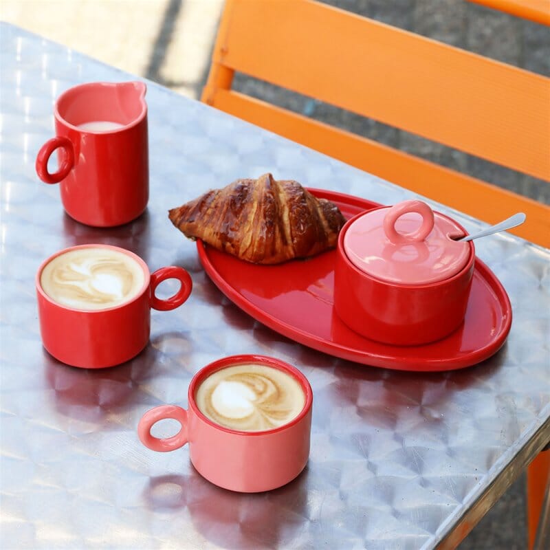 Tassen Set "Chiquito Red" &klevering 