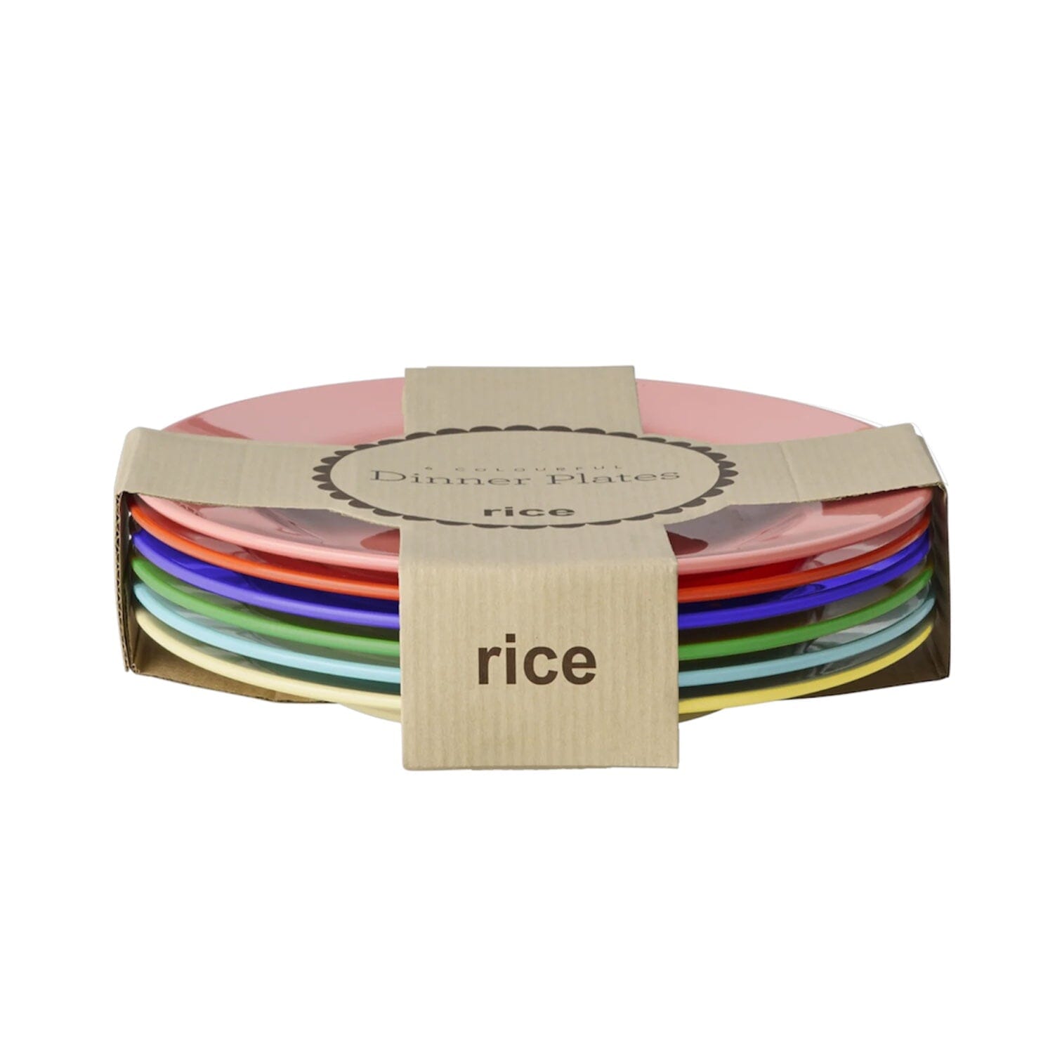 Teller 6er Set "Solid Colors" Becher Rice by Rice 