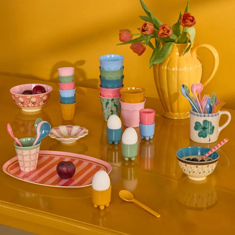 Teller rectangular "Organic Stripes Print" Teller Rice by Rice 