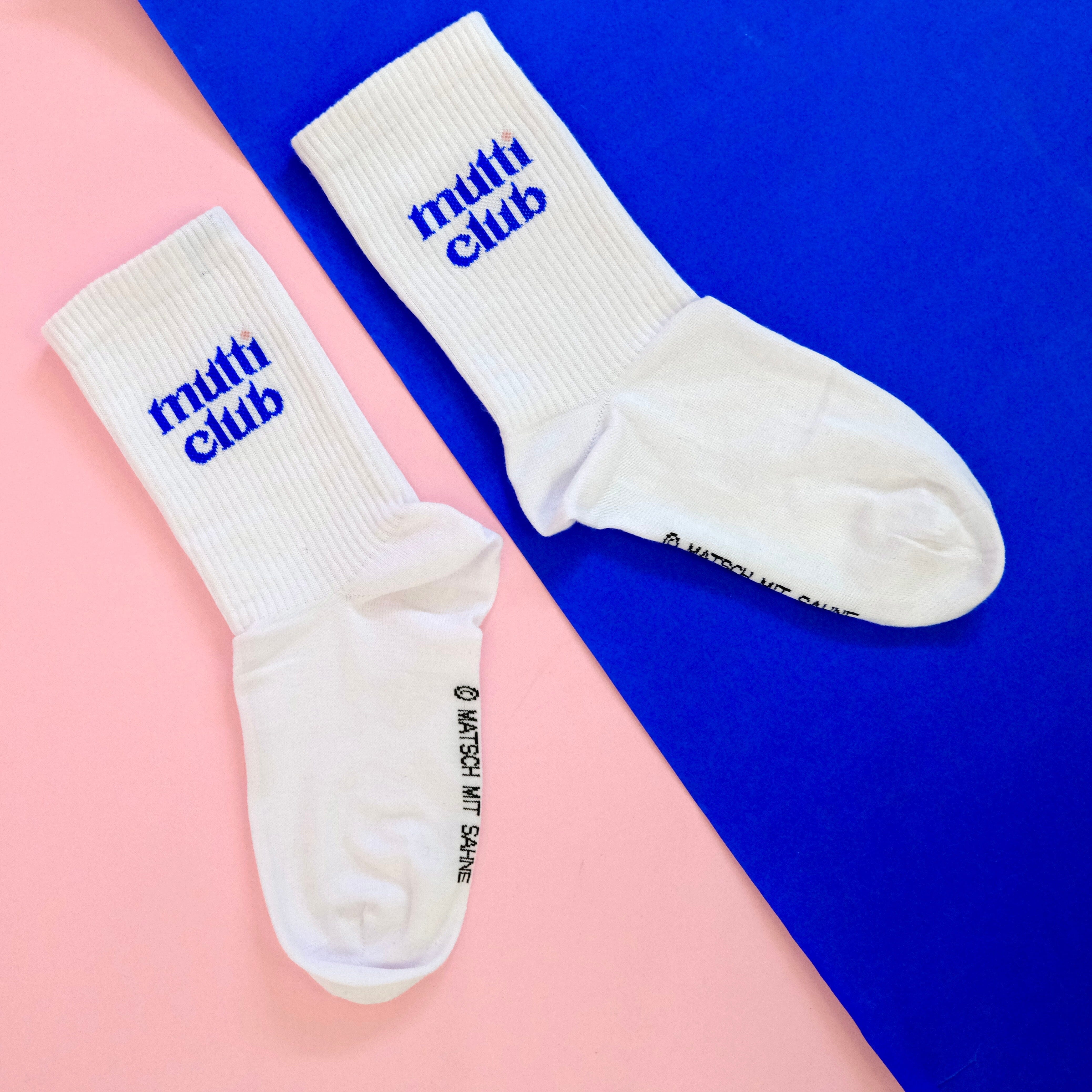 Tennissocken "MUTTICLUB" Socken Matsch mit Sahne 