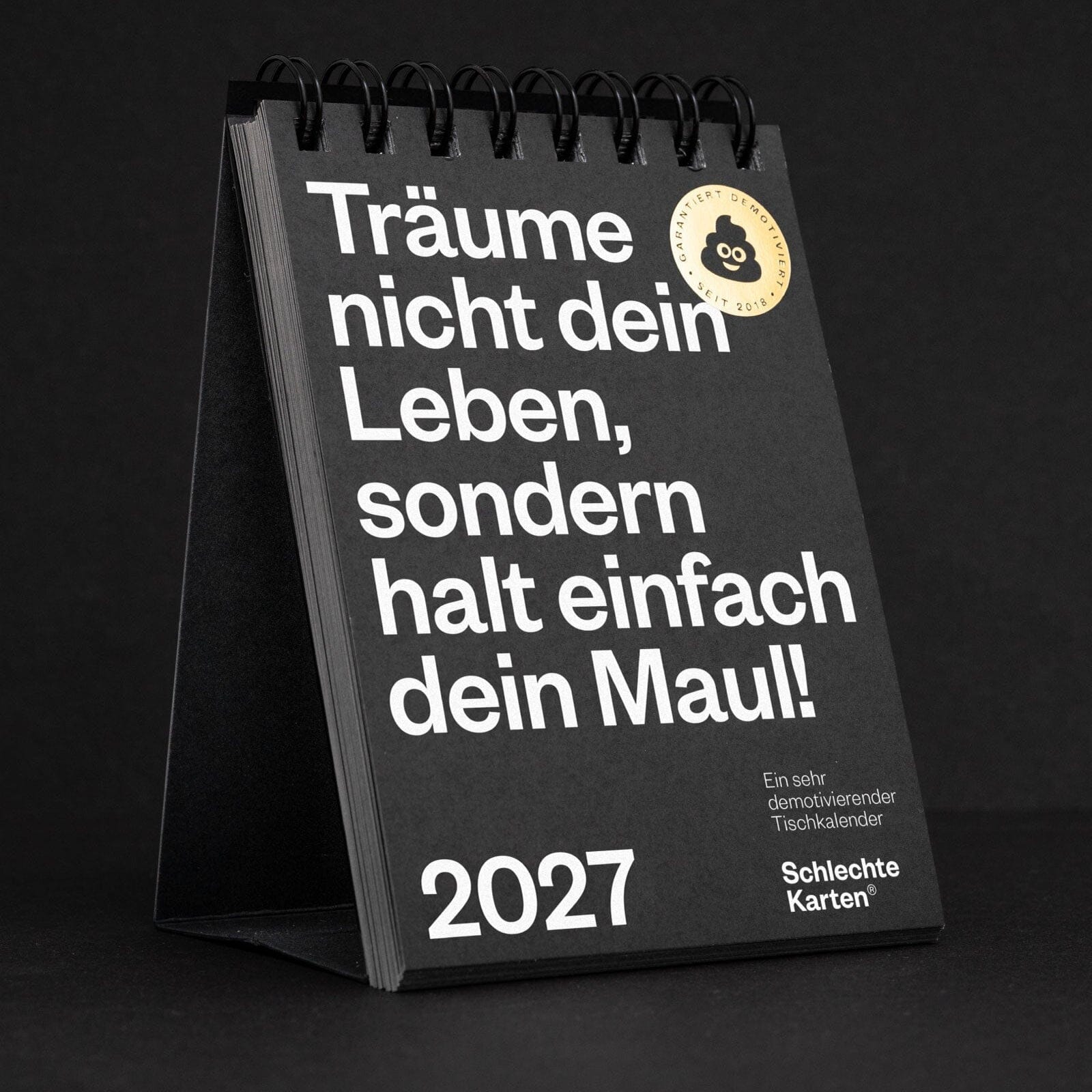 Tischkalender 2027 "Demotivierender Tischkalender" Kalender Schlechte Karten® 