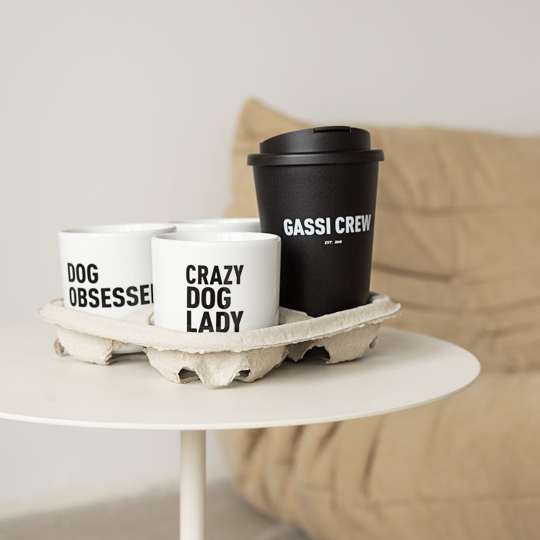 To Go Becher "Gassi Crew" Kaffeebecher Lieblingspfote 