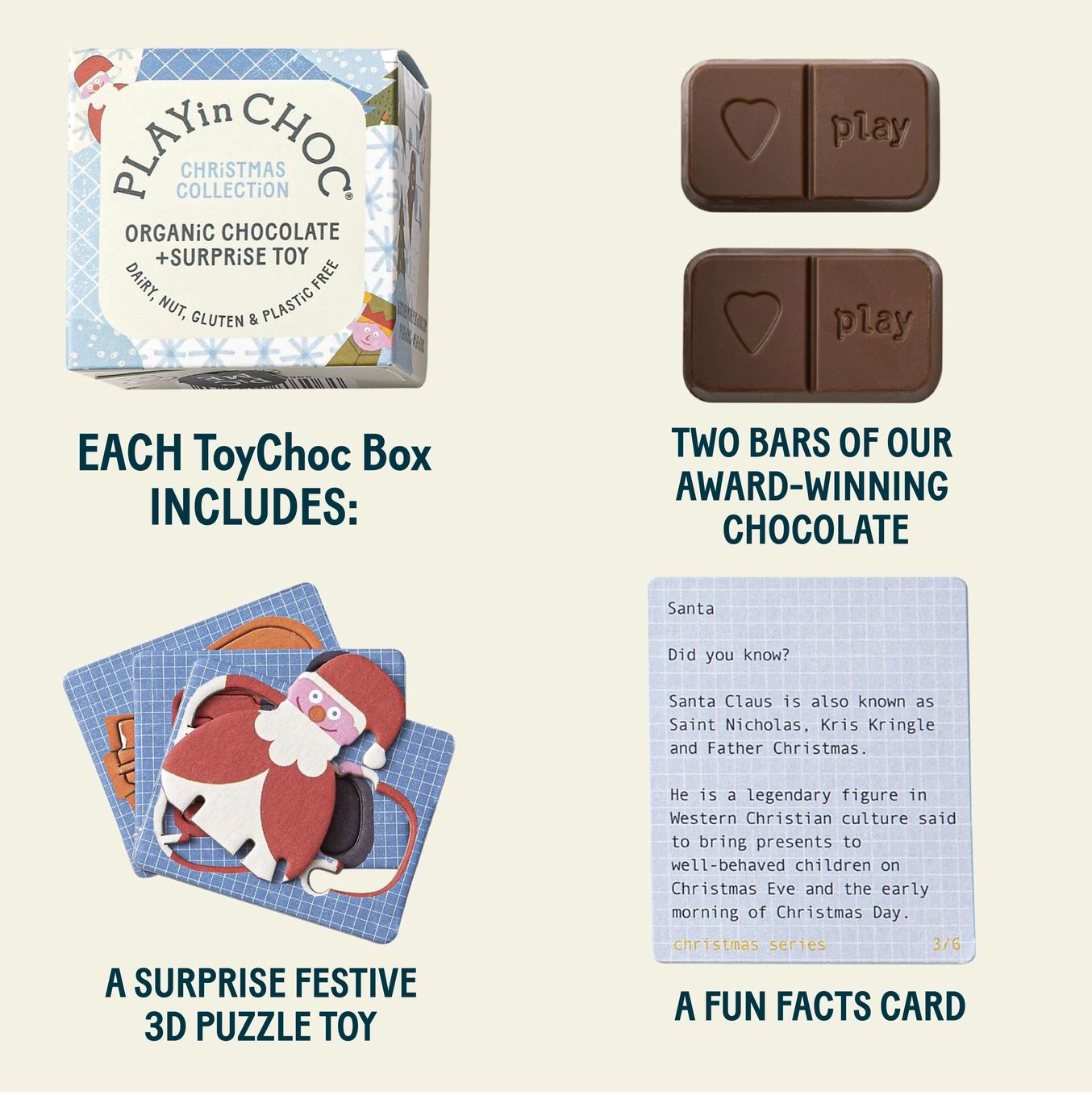 ToyChoc Box "Weihnachten" Süßigkeit PLAYin CHOC 