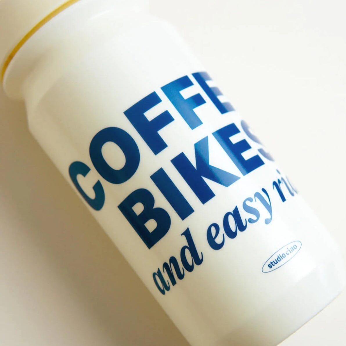 Trinkflasche "Coffee, Bikes and easy rides" Trinkflasche Studio Ciao 