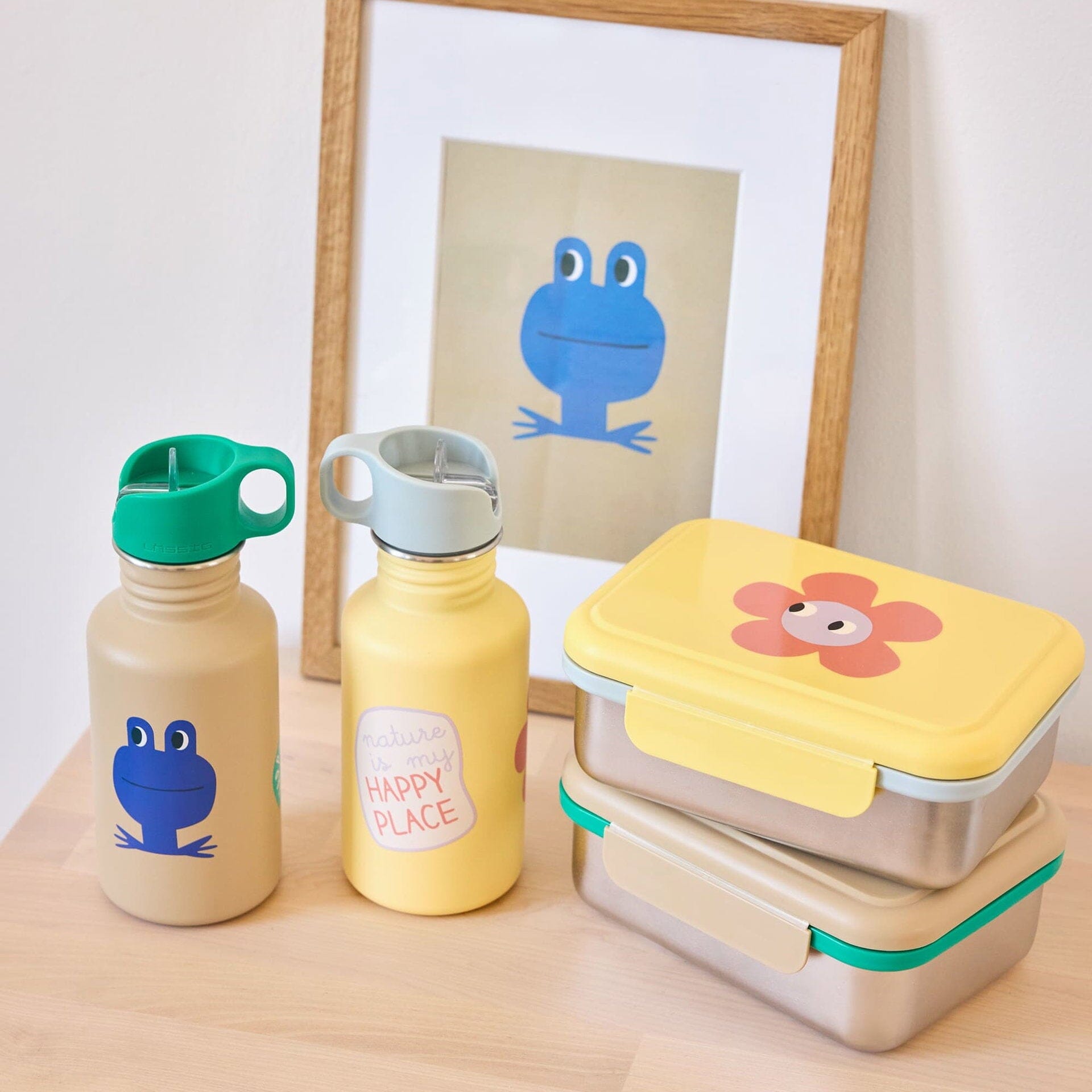 Trinkflasche "Happy Trails" Snack Bag Lässig 