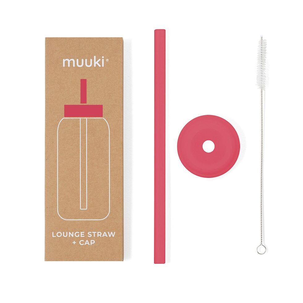 Trinkhalm für Muuki Daily Bottle "Lounge Straw & Cap" Trinkhalm muuki Watermelon 
