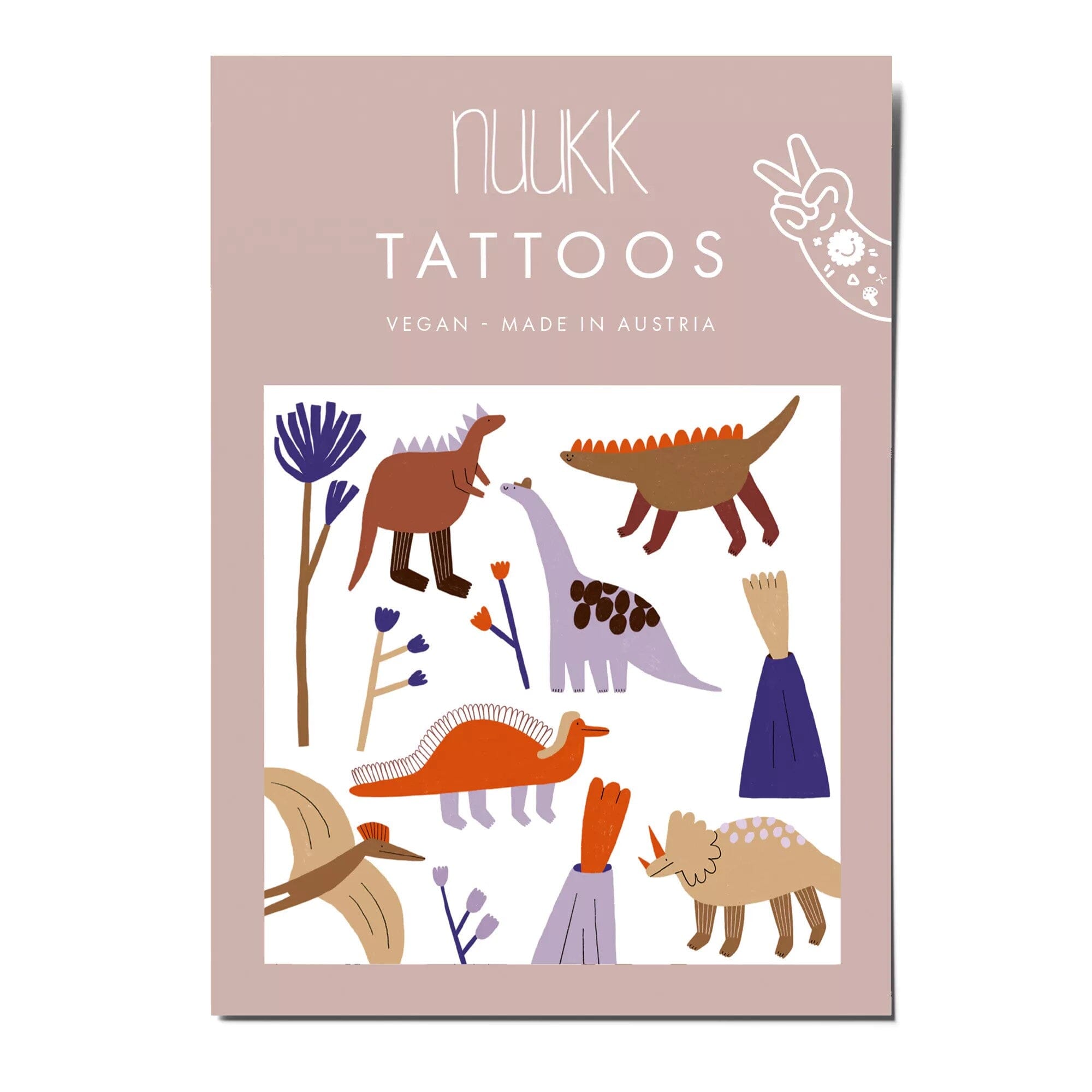 Vegane Bio Tattoos "Dino-Crew" Tattoo Nuukk 