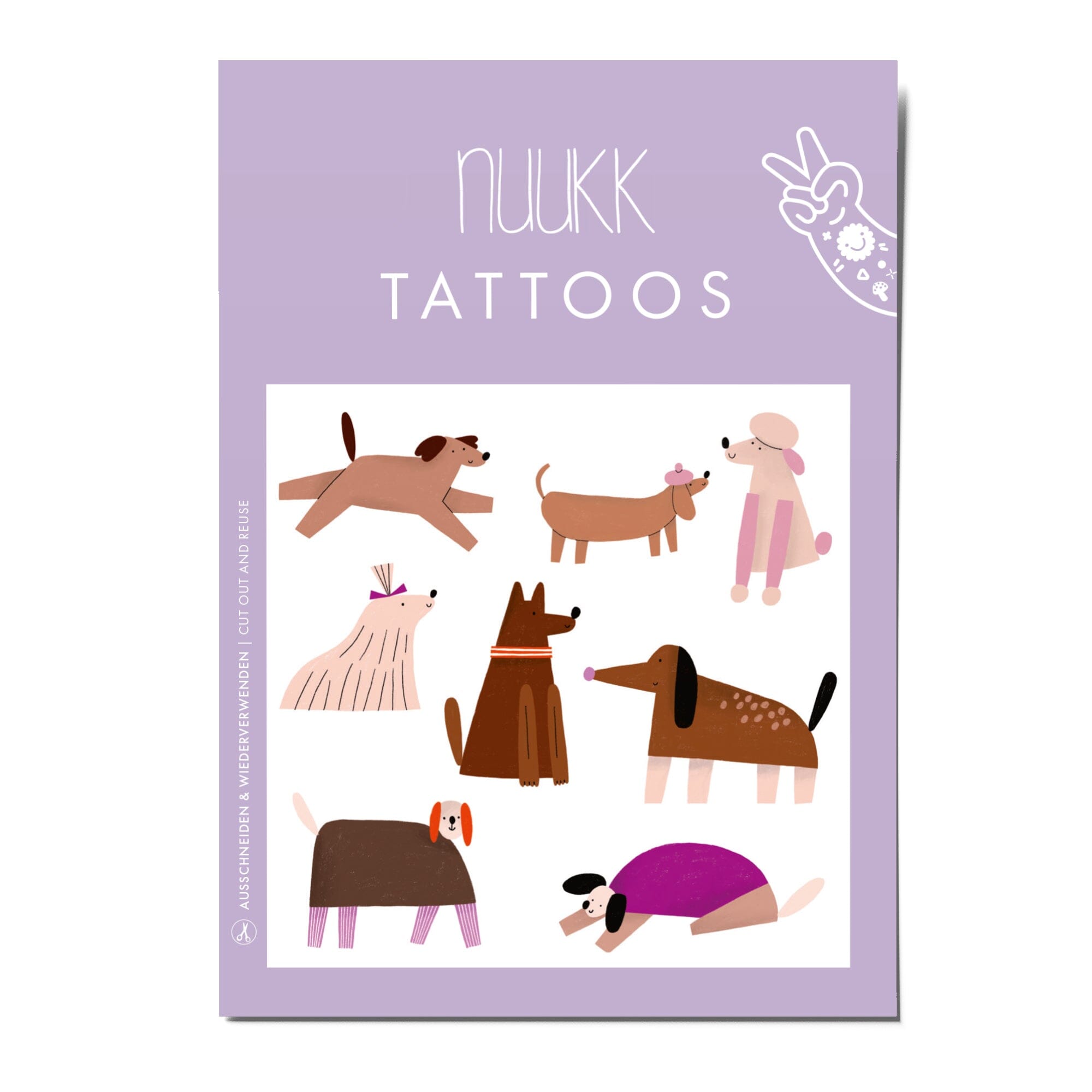 Vegane Bio Tattoos "Hunde Crew" Tattoo Nuukk 