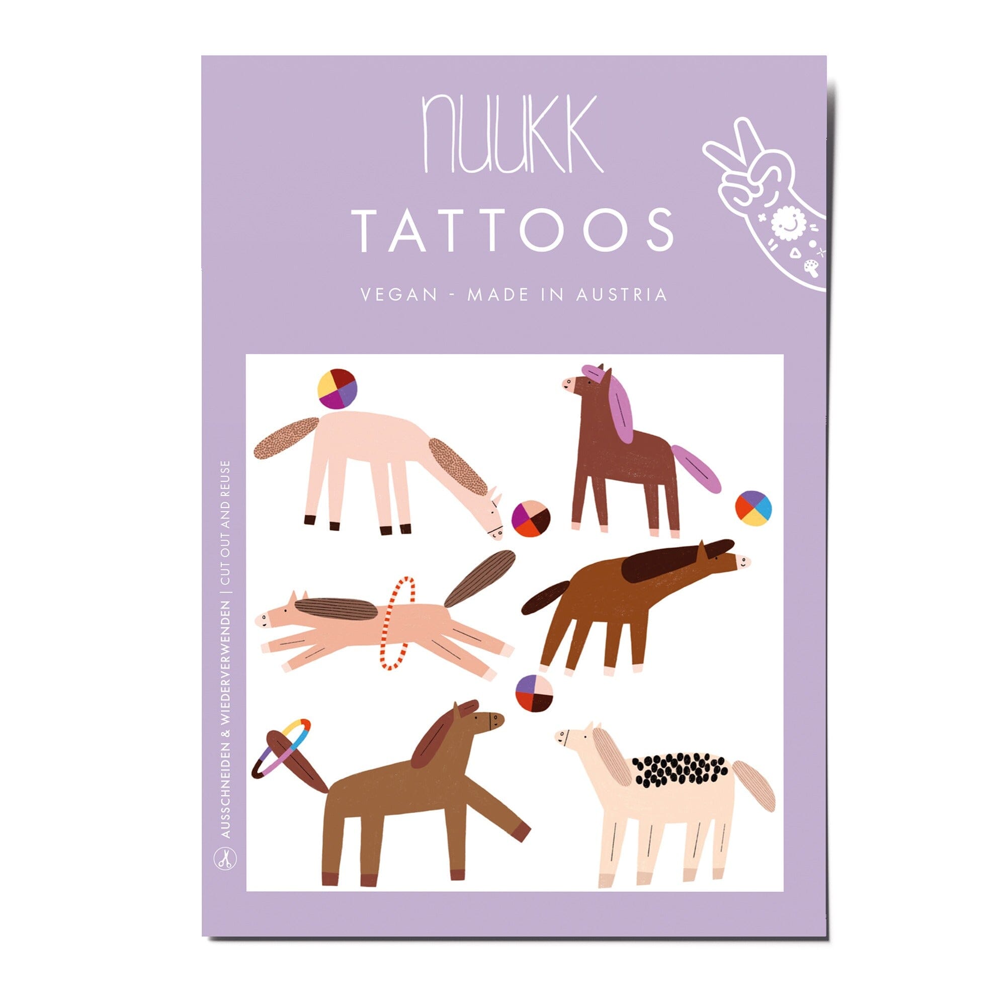 Vegane Bio Tattoos "Pferde" Tattoo Nuukk 