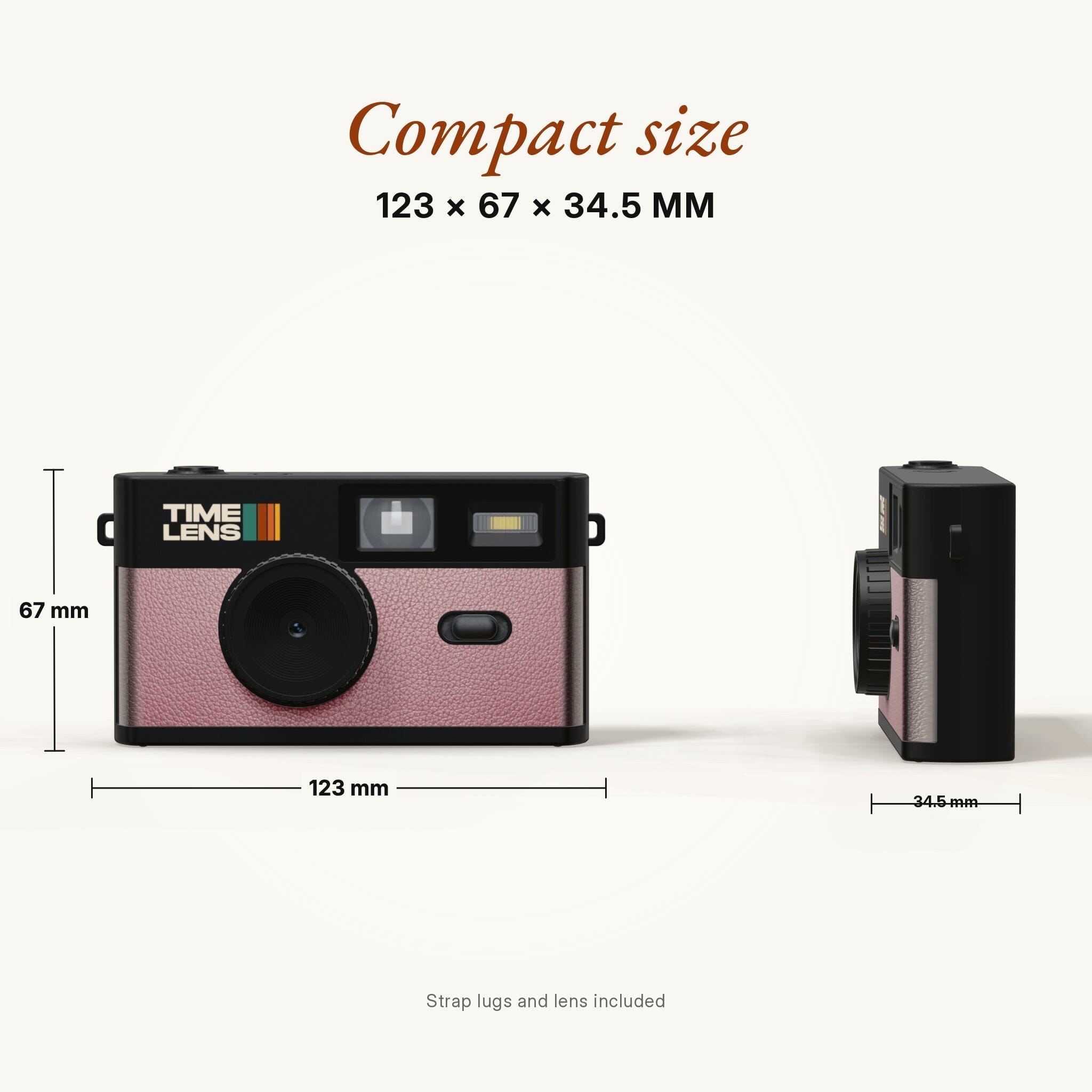 Vintage Camera 80ies Edition "Pop Rose Gold" timeLens 