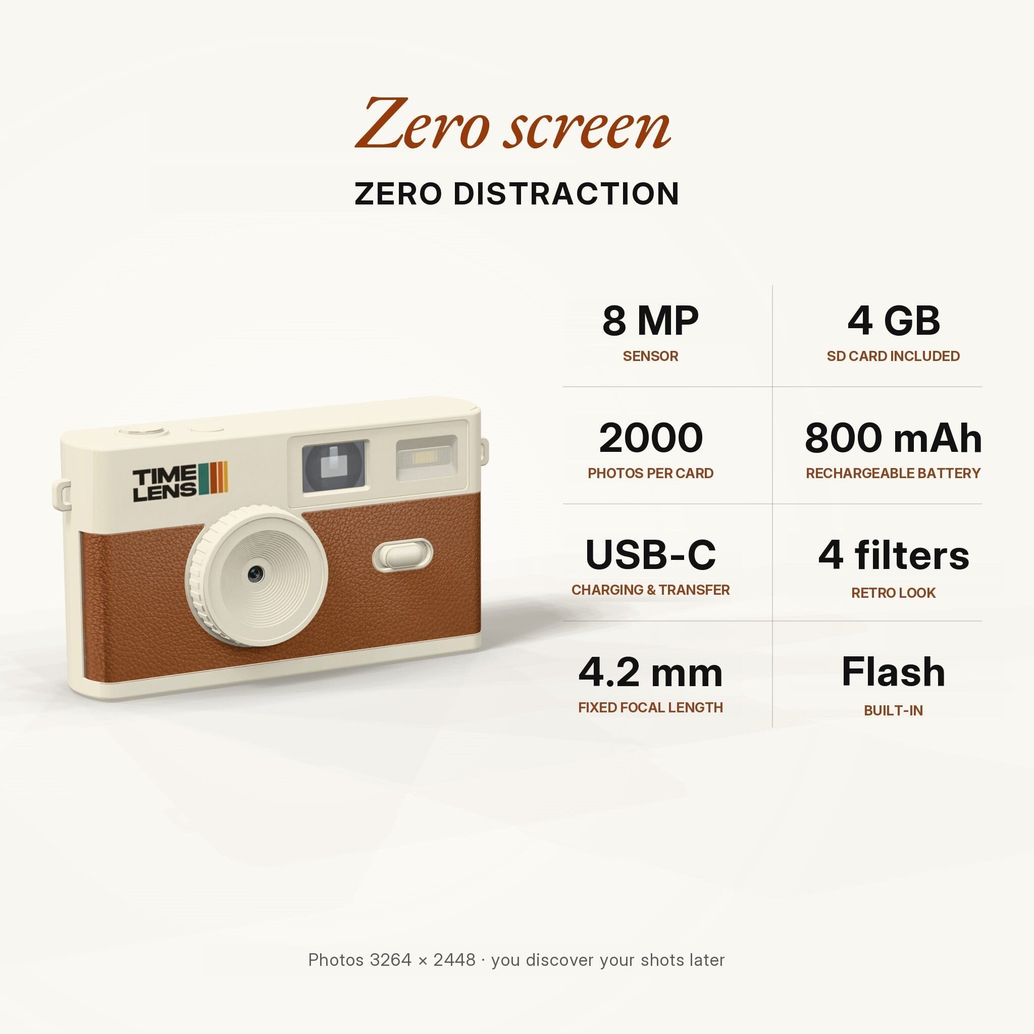 Vintage Camera "Cream Camel" timeLens 