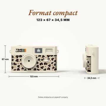Vintage Camera "Cream Leopard" timeLens 