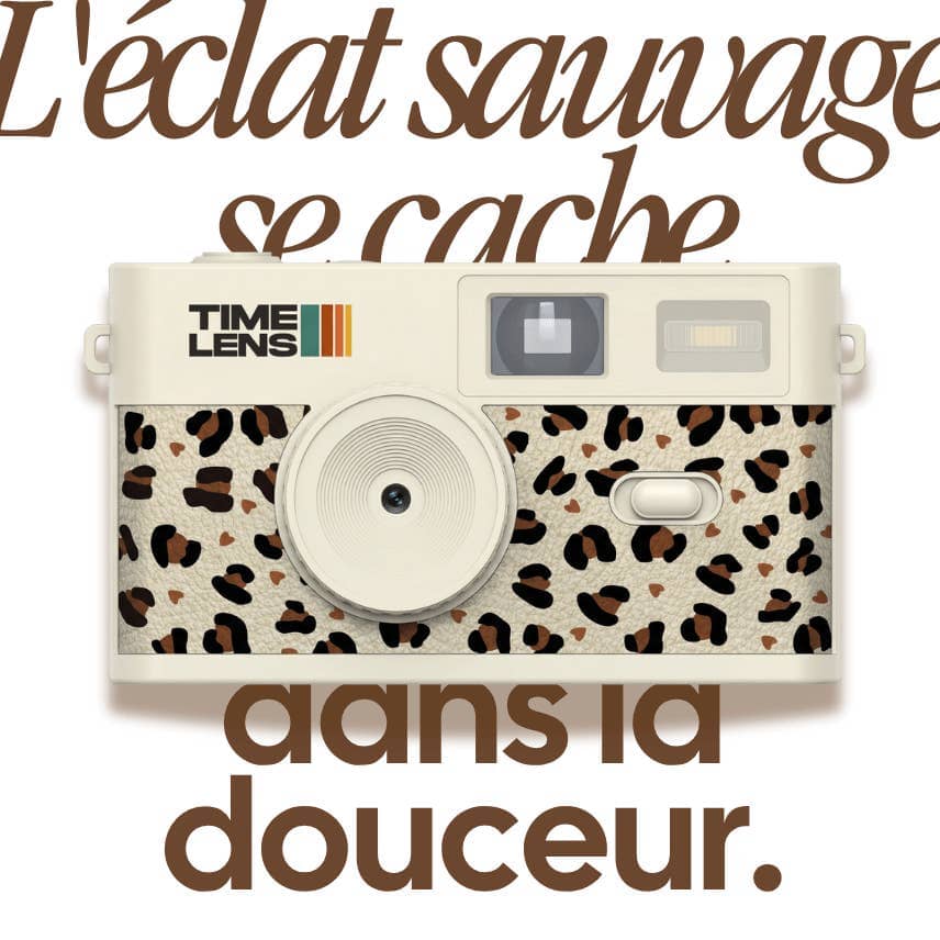 Vintage Camera "Cream Leopard" timeLens 