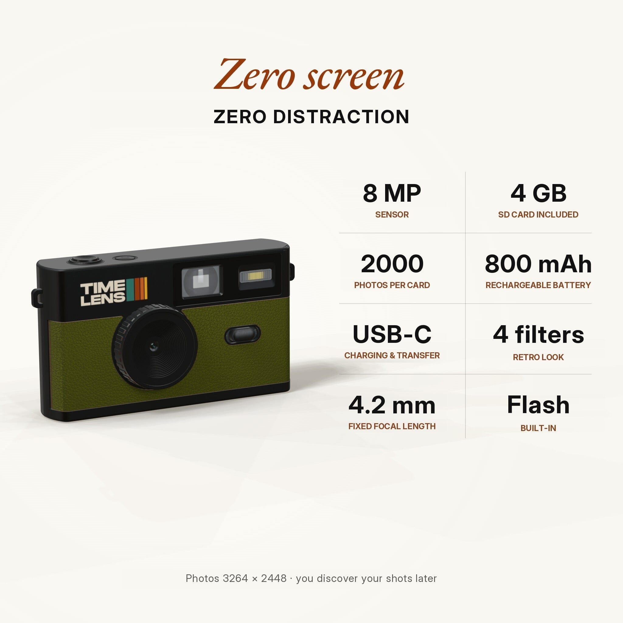 Vintage Camera "Khaki" timeLens 