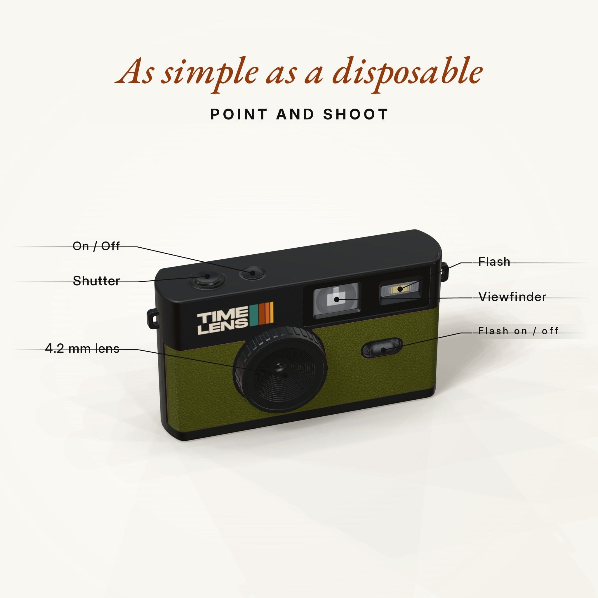 Vintage Camera "Khaki" timeLens 