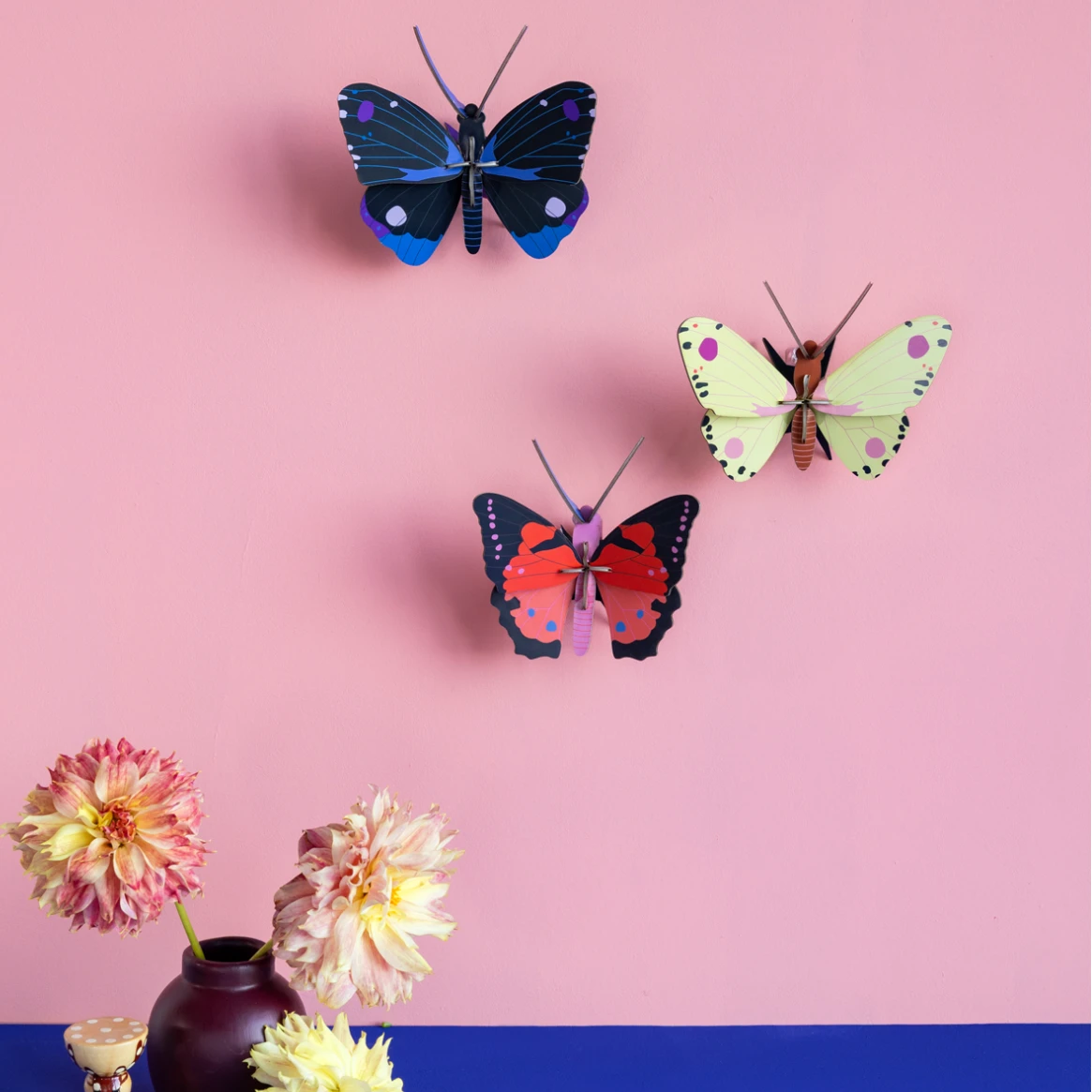 Wanddekoration "Blue Diadem Butterfly" Wanddekoration Studio Roof 