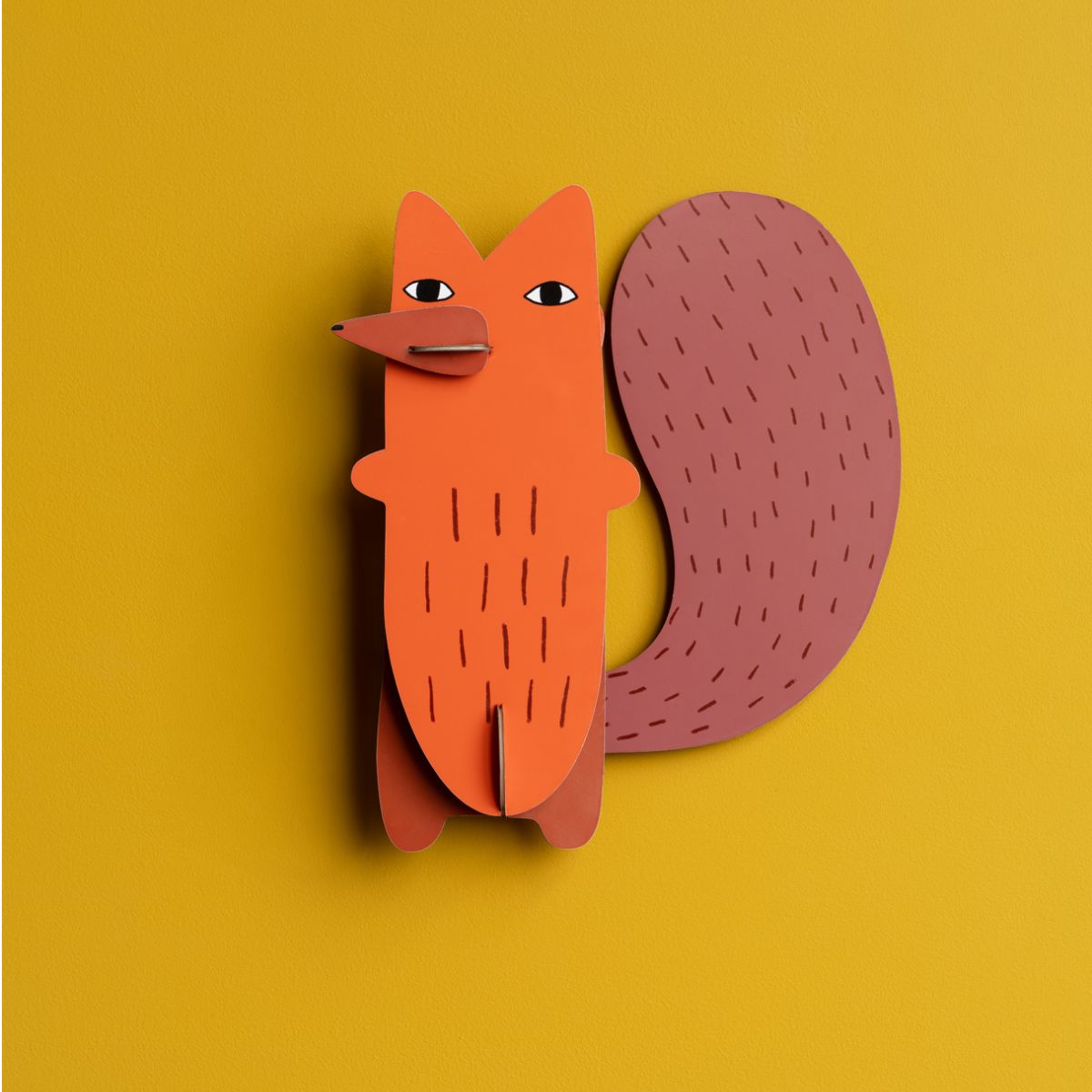 Wanddekoration "Cyril Squirrel Fox" Wanddekoration Studio Roof 
