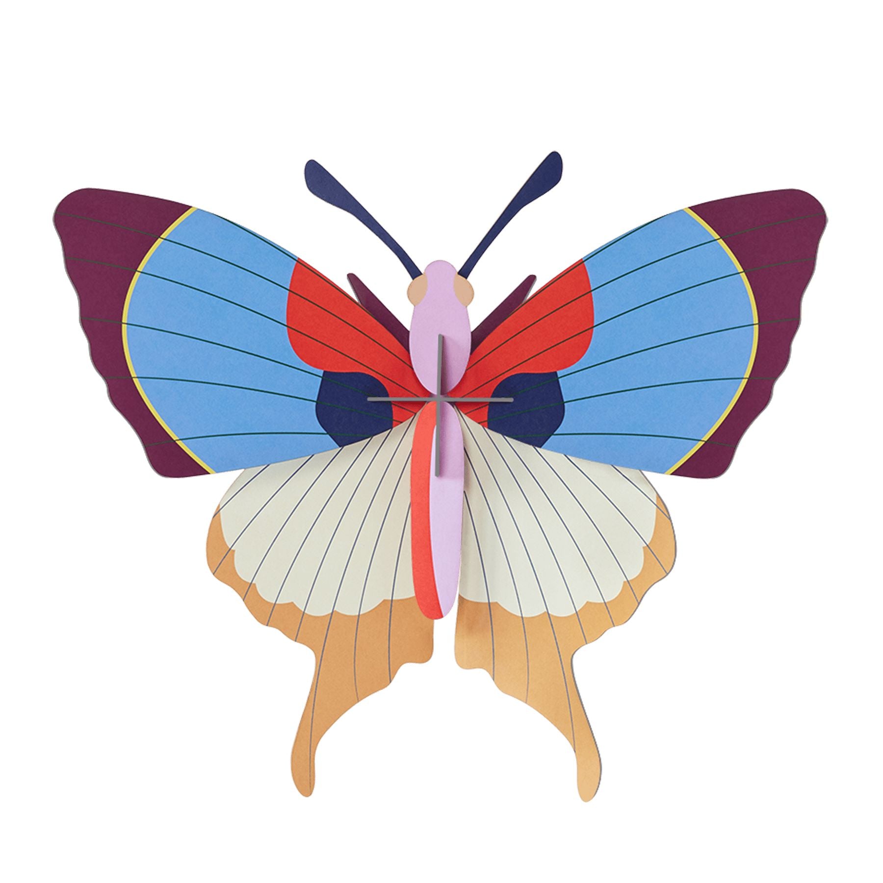 Wanddekoration groß "Plum Fringe Butterfly" Wanddekoration Studio Roof 