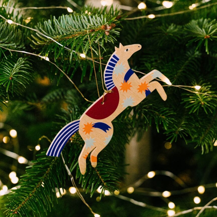 Weihnachtsanhänger "Holzpferd" Dekoration milin 