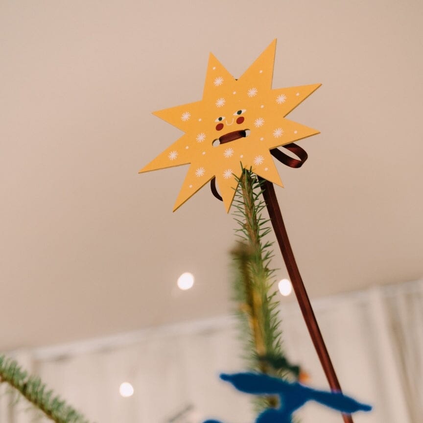 Weihnachtsdeko Baumspitze "Großer Stern" Dekoration milin 