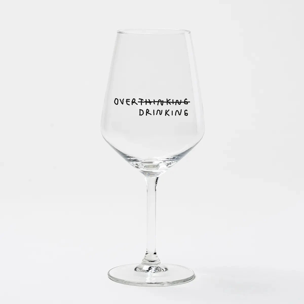 Weinglas "Overthinking/Drinking" Weinglas selekkt 