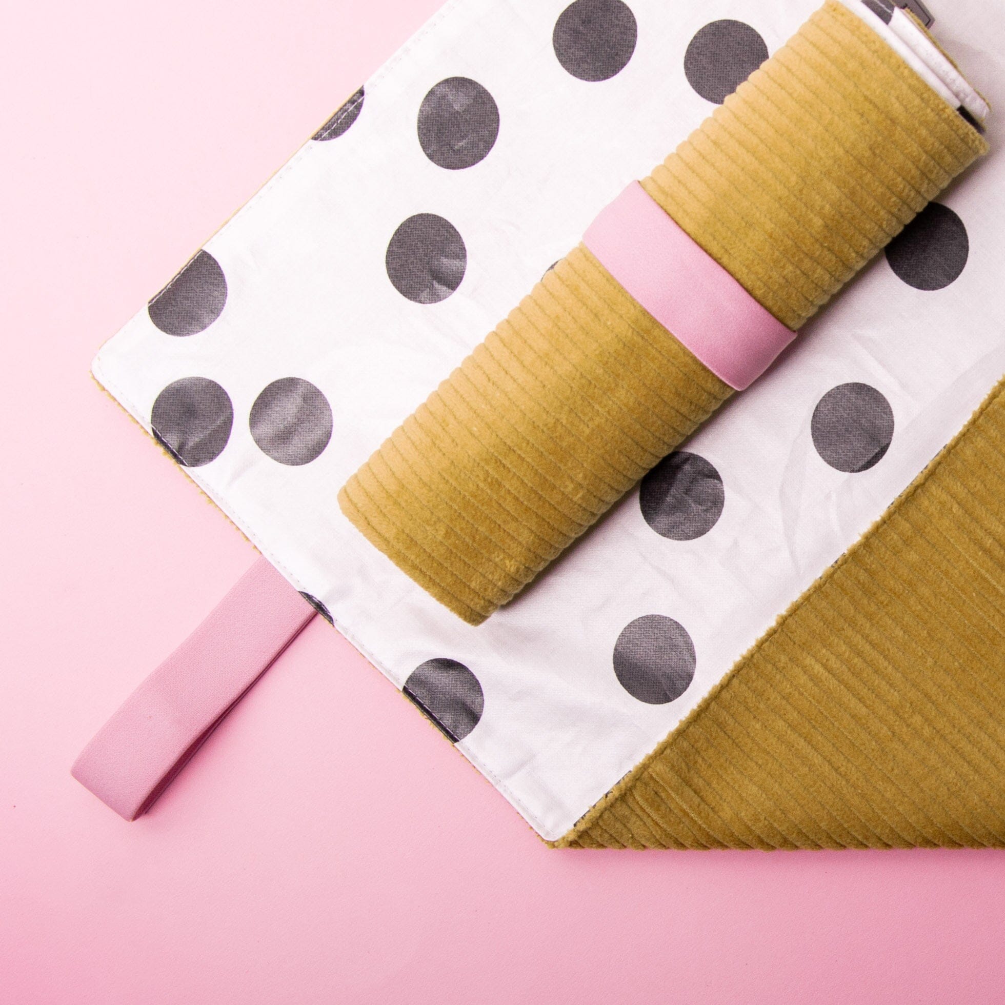 Wickelunterlage "Dots" Wickelunterlage Matsch mit Sahne Gold 