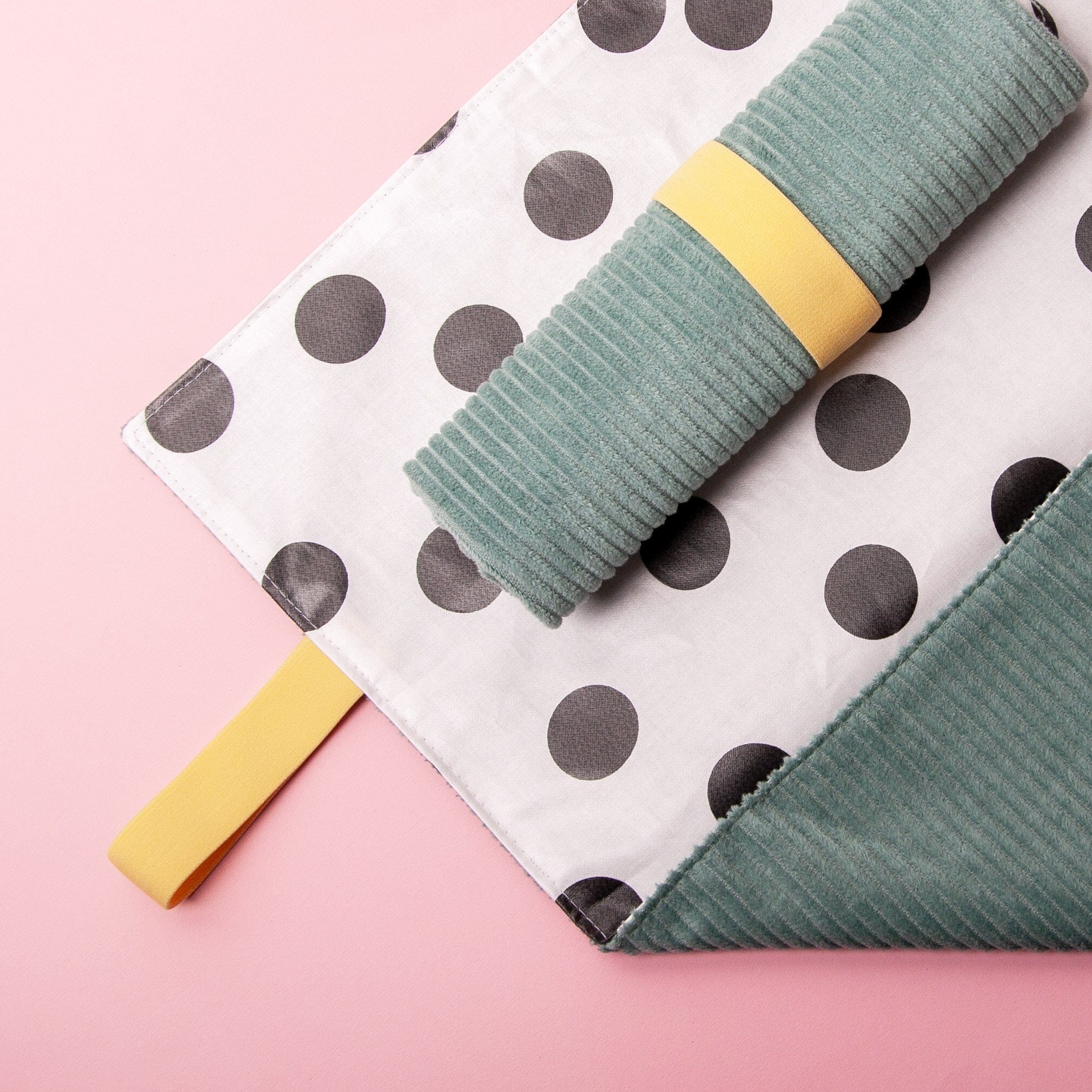 Wickelunterlage "Dots" Wickelunterlage Matsch mit Sahne Jade 