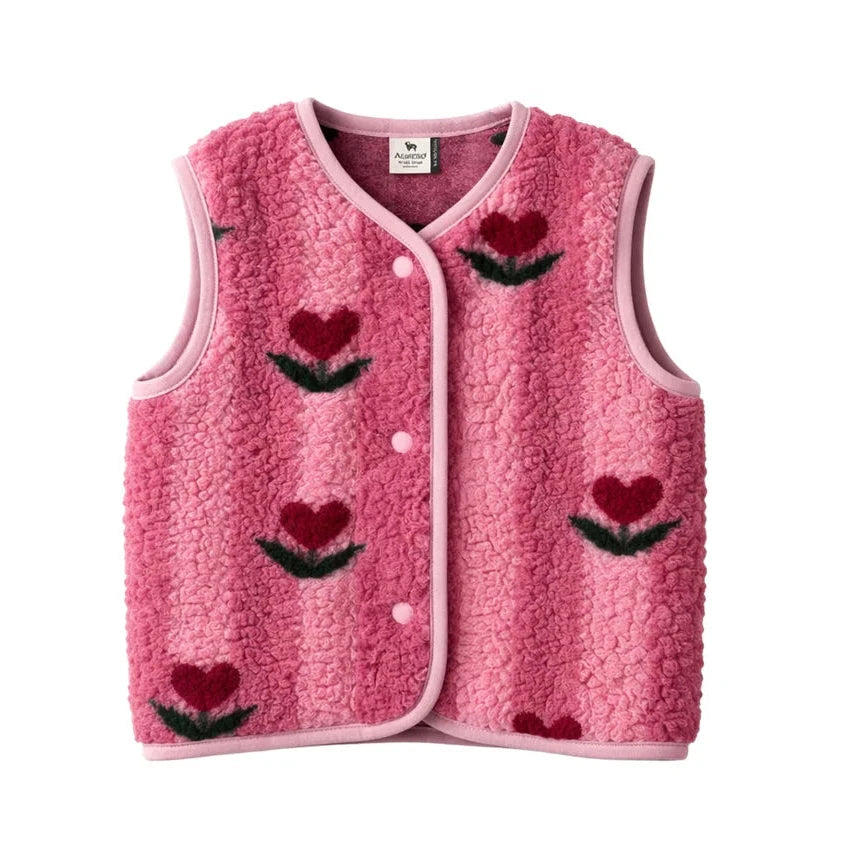 Wollweste für Kinder "TYB Cherry" Weste Alwero XS-92/98 
