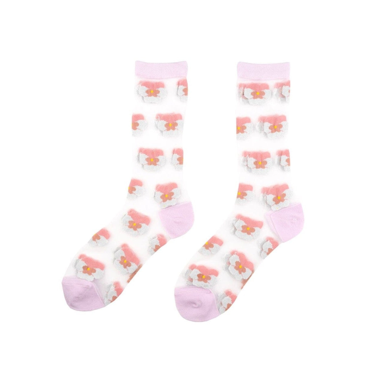 Durchsichtige Socken "Blume" Socken Coucou Suzette 