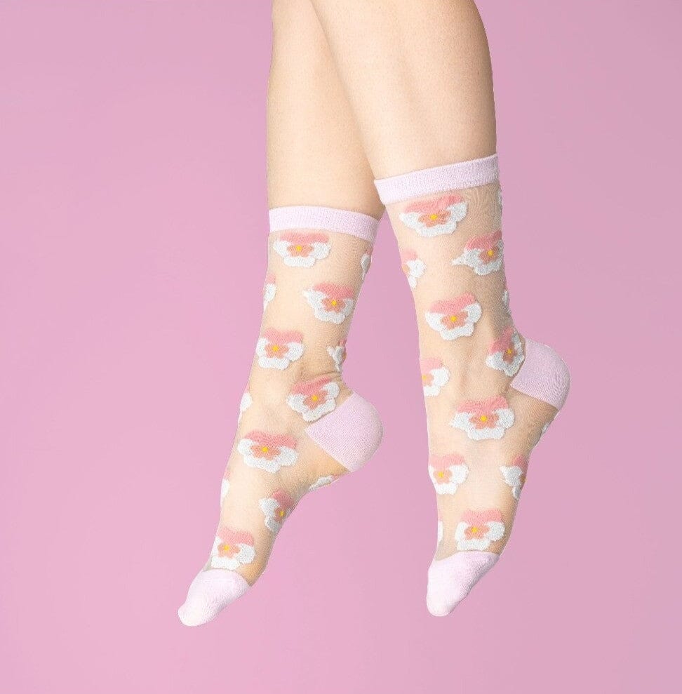 Durchsichtige Socken "Blume" Socken Coucou Suzette 