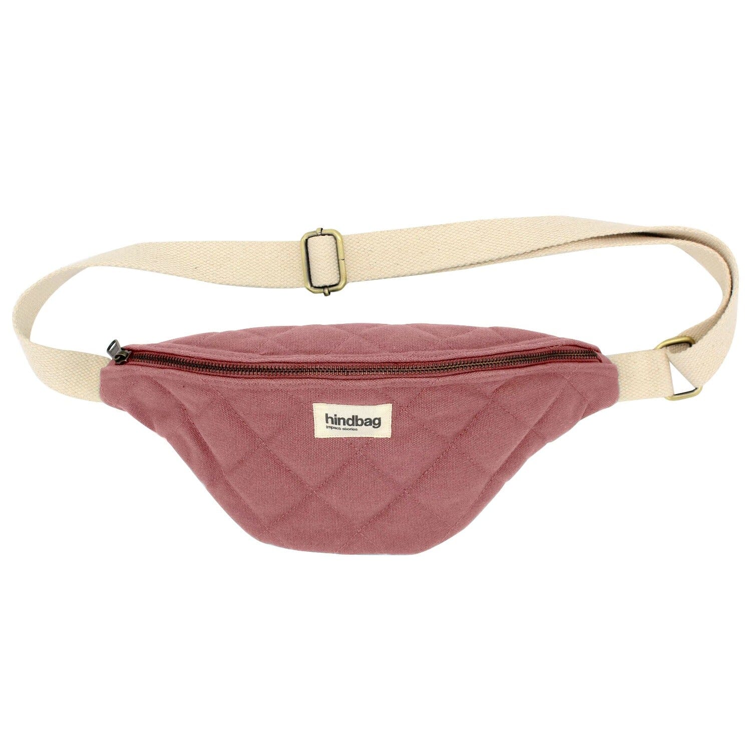 Gesteppte Fanny Pack "Olivia" Bauchtaschen Hindbag Altrosa 