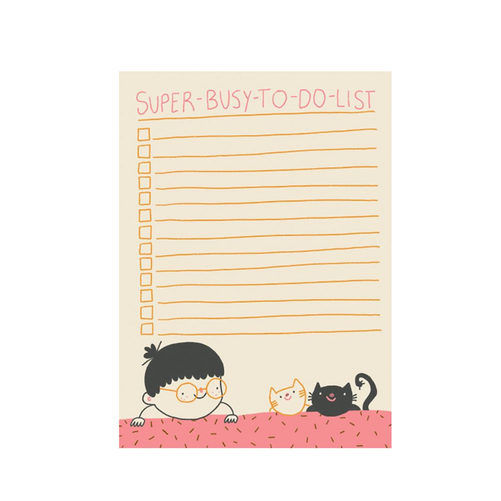 Notizblock "Super-Busy-To-Do-List!" Notizblock Slinga Illustration 