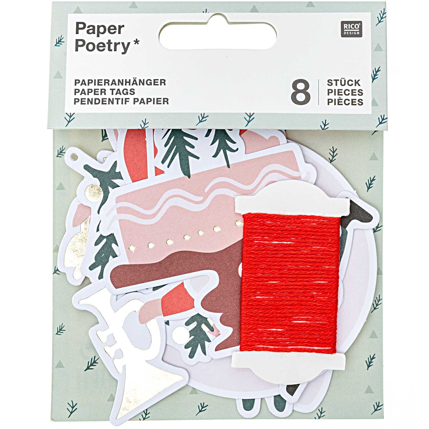 Papieranhänger Weihnachten "Classic" Papieranhänger Rico Design 