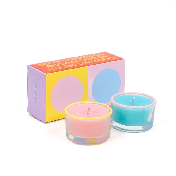 Party Candles Kerze to:from Rosa & Hellblau 