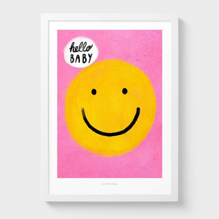 Poster "Hello Baby Pink" Poster Just Cool Design A3 