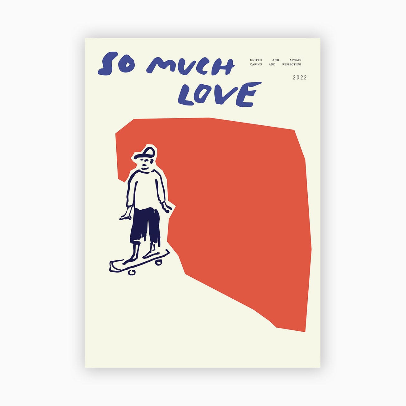 Poster "So Much Love / Skateboard" 30x40cm Poster MADO 