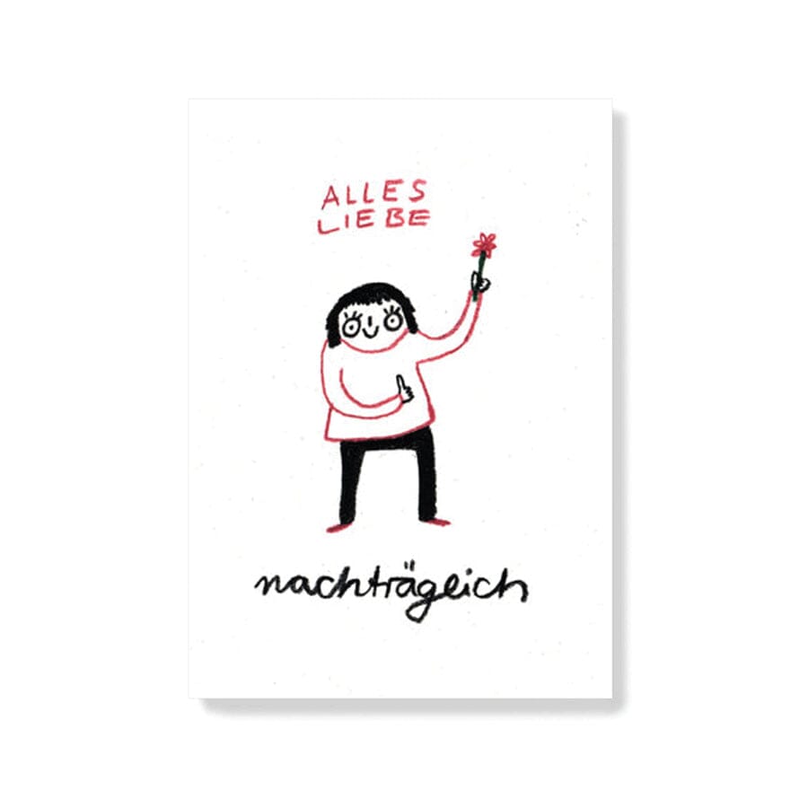 Postkarte "Alles Liebe" Postkarte Slinga Illustration 