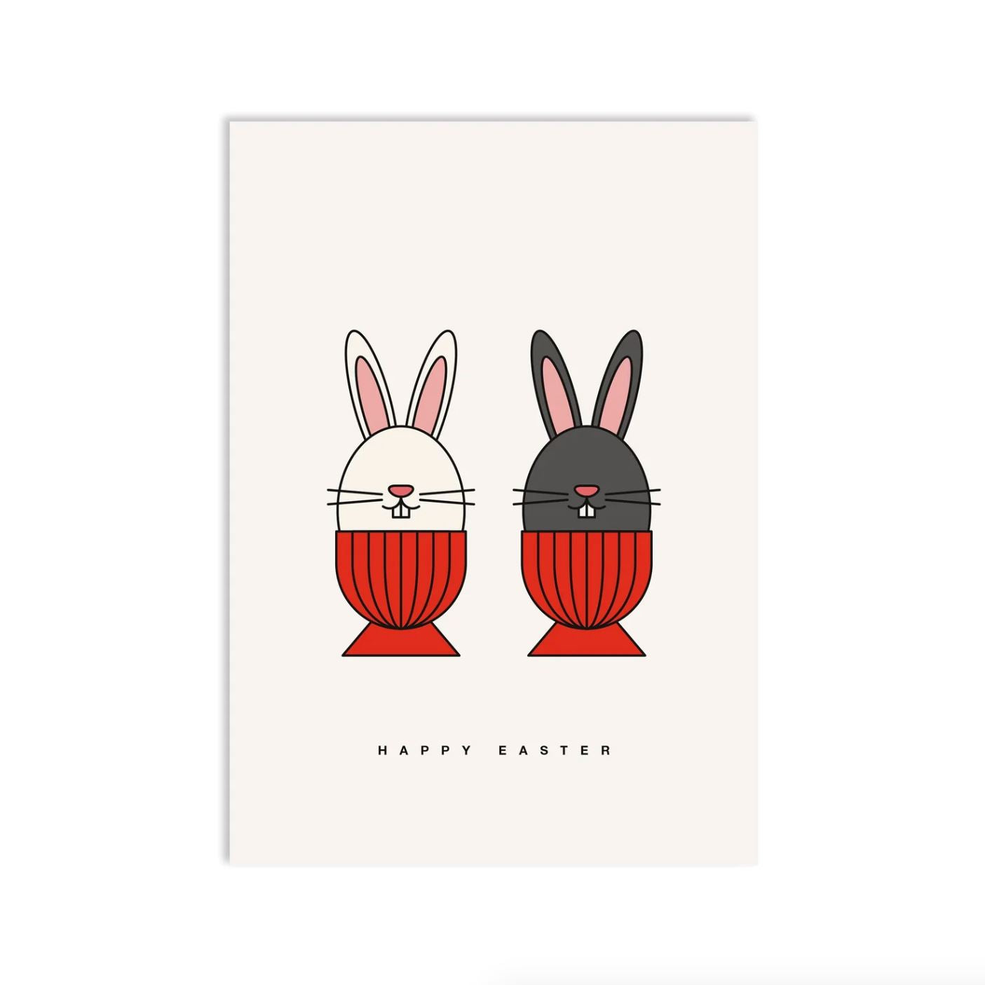 Postkarte "Bunny Crew" Postkarte Red Fries 