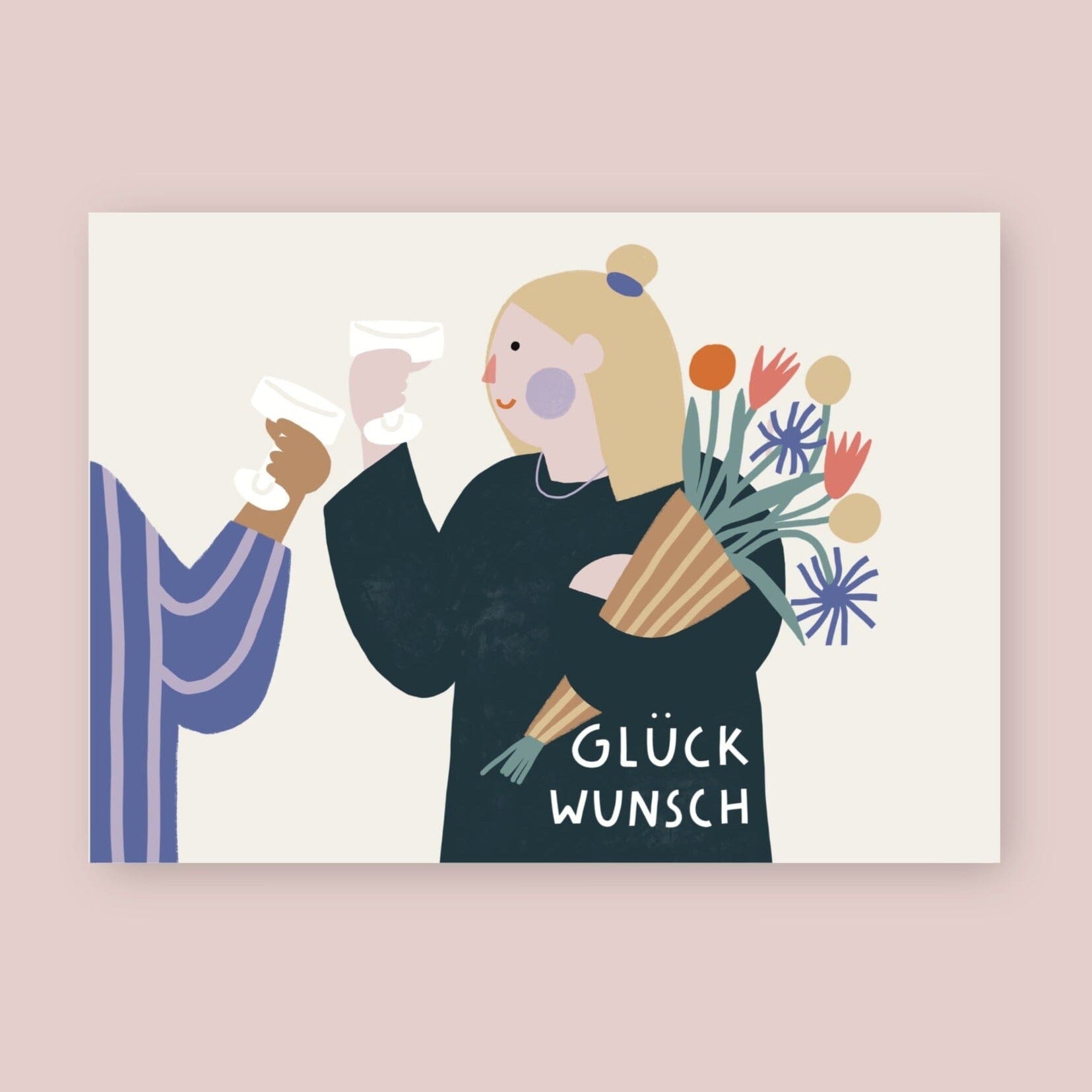 Postkarte "Glückwunsch" Postkarte Jane Holtewert 