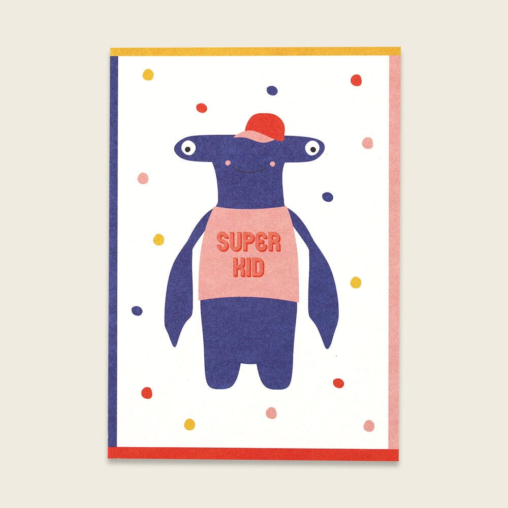 Postkarte "Super Kid" Postkarte Ava & Yves 