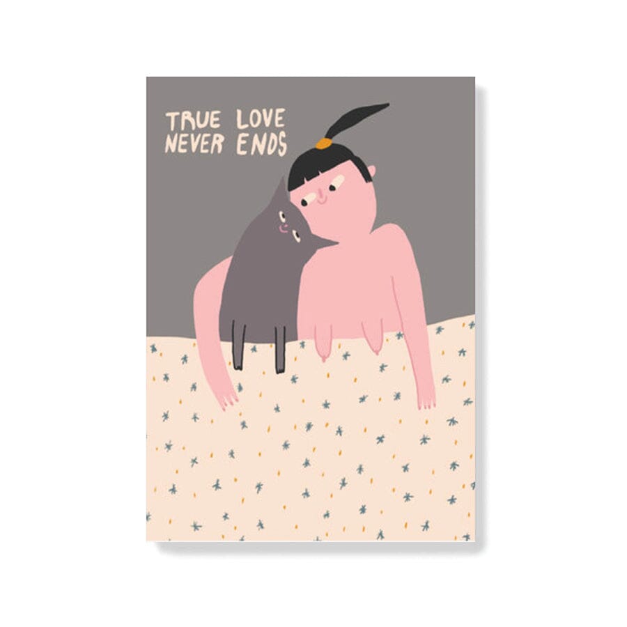 Postkarte "True Love" Postkarte Slinga Illustration 