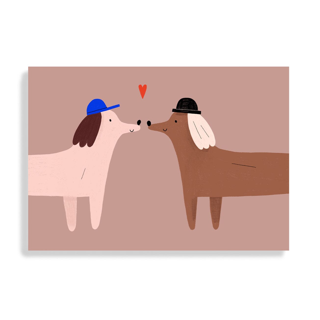 Postkarte "Verliebte Hunde" Postkarte Anna Katharina Jansen 