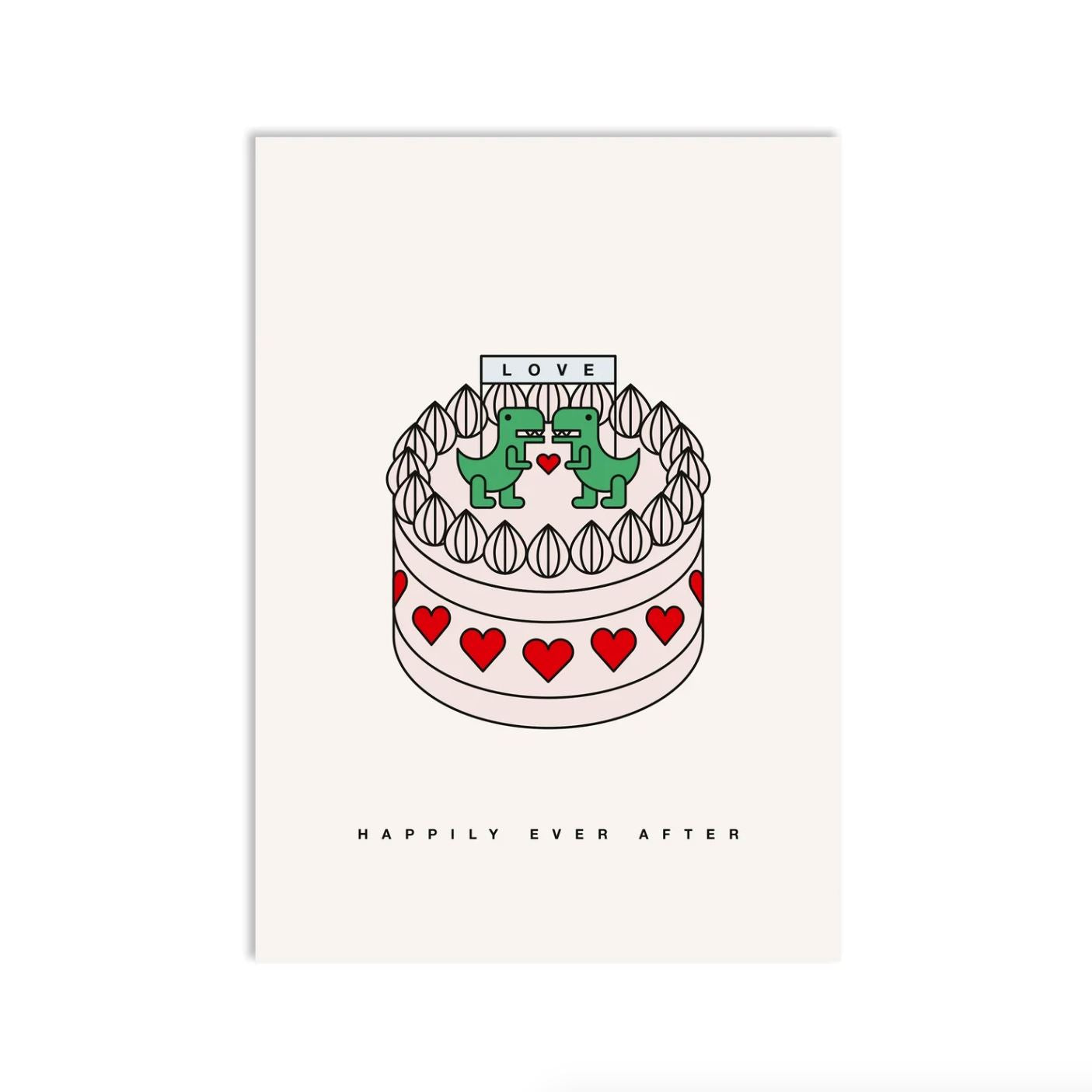 Postkarte "Wedding Cake" Postkarte Red Fries 