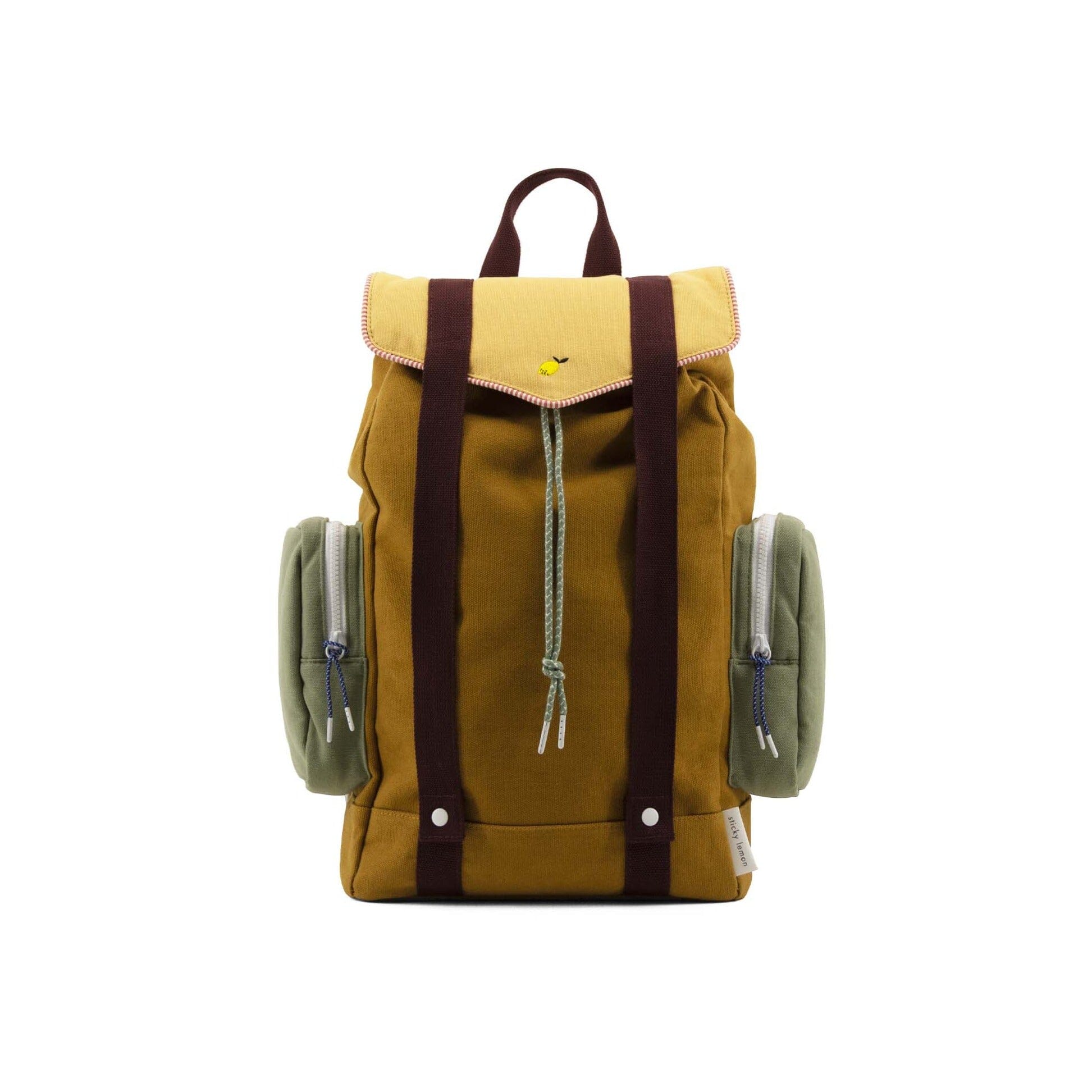 Rucksack für Große "adventure" Sticky Lemon khaki green 