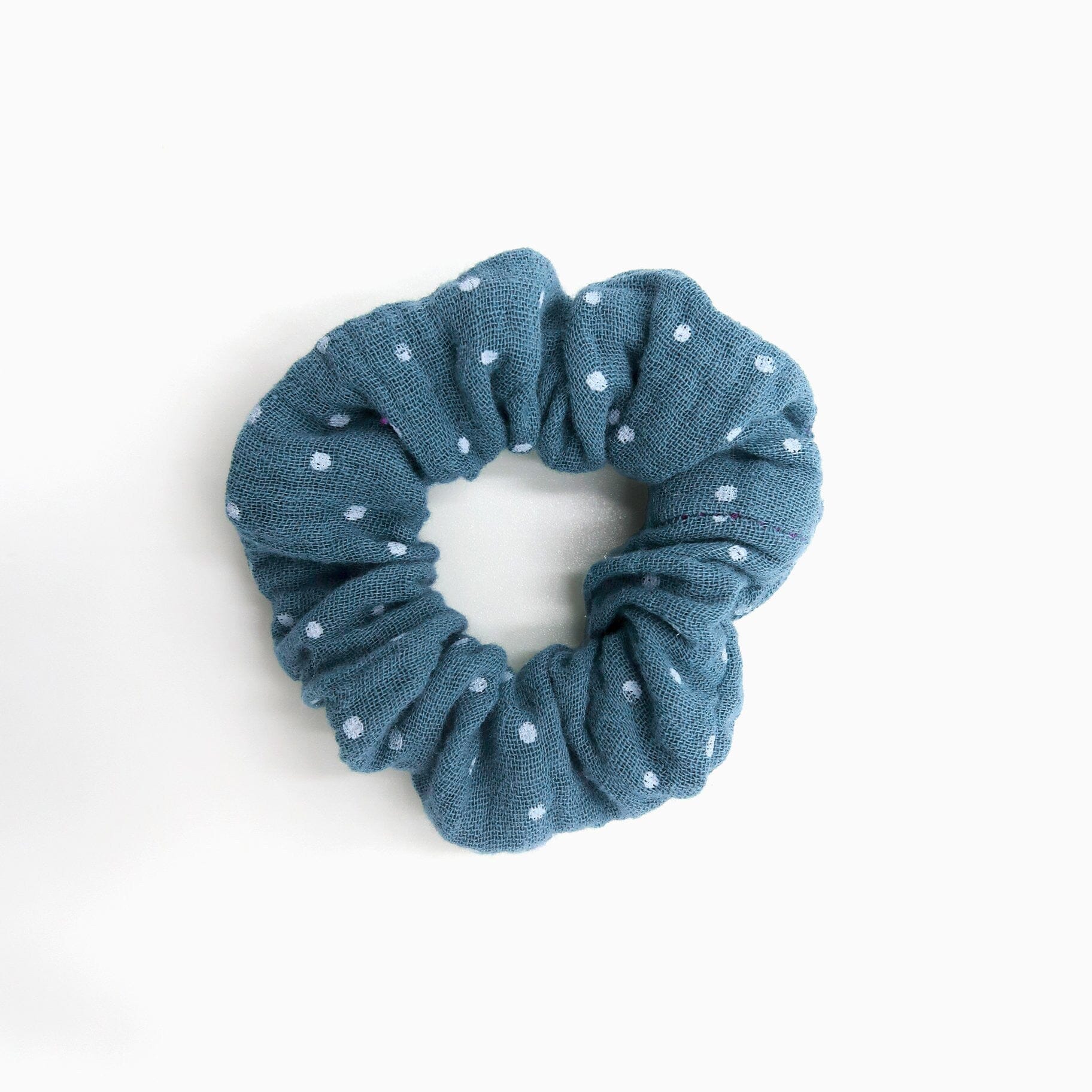 Scrunchie Mini Scrunchies Matsch mit Sahne Ozean getupft 