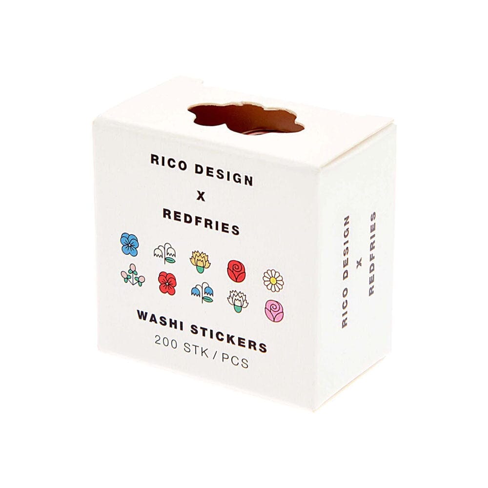 Washi Sticker Set "Blüten" Rico Design X Red Fries 